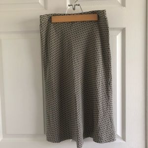 Geometric Print Bias Silk Skirt 4 Banana Republic